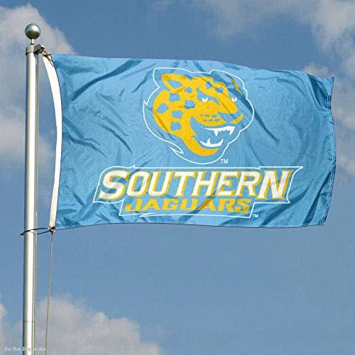 College Flags & Banners Co. Southern Jaguars Light Blue Flag - 757 Sports Collectibles