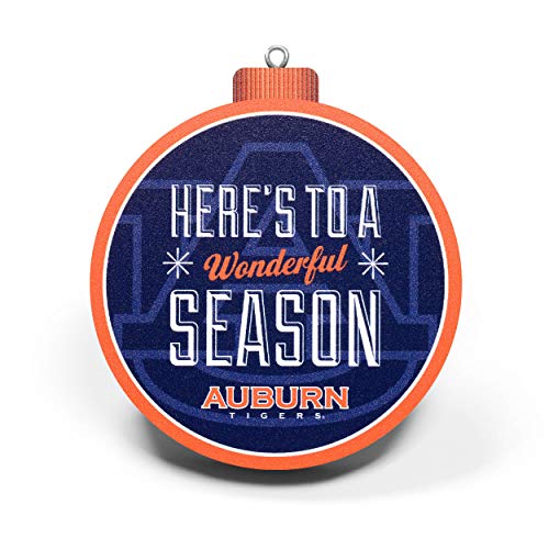 YouTheFan NCAA Auburn Tigers 3D Logo Series Ornament - 757 Sports Collectibles