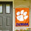 Clemson Tigers Banner with Hanging Pole - 757 Sports Collectibles