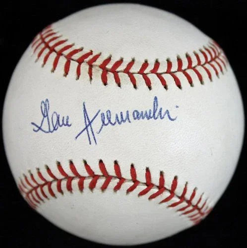 Dodgers Gene Hermanski Signed Authentic OML Baseball PSA/DNA #P72756 - 757 Sports Collectibles