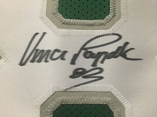 Framed Autographed/Signed Vince Papale 33x42 Philadelphia Eagles Green Football Jersey JSA COA - 757 Sports Collectibles