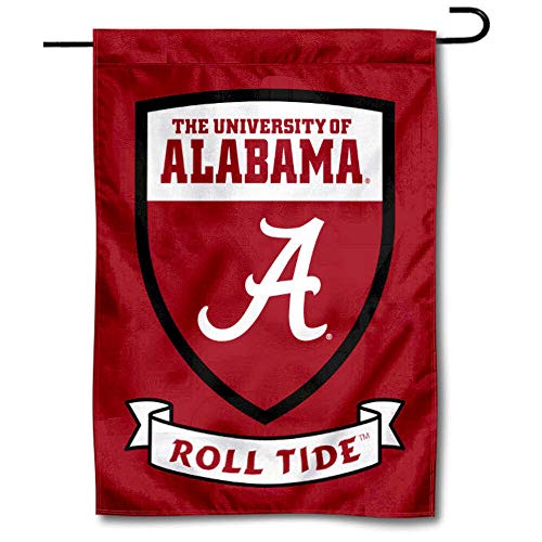 College Flags & Banners Co. Alabama Crimson Tide Shield Garden Flag - 757 Sports Collectibles