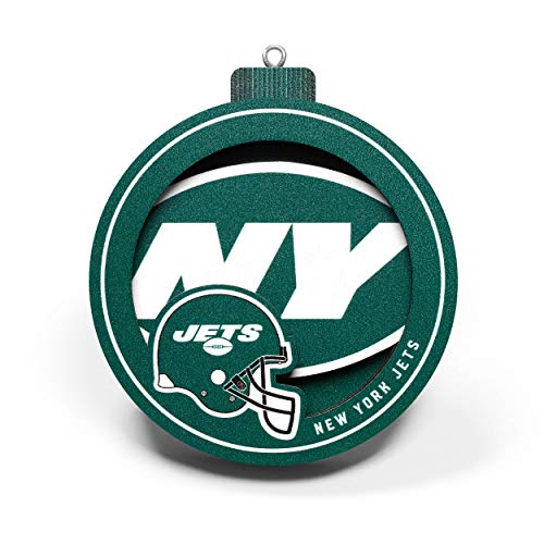 YouTheFan NFL New York Jets 3D Logo Series Ornament - 757 Sports Collectibles