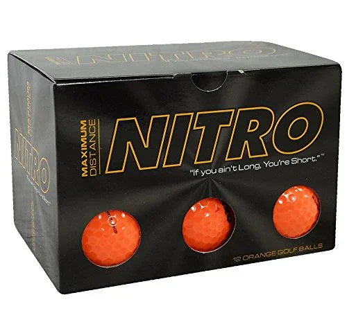 Nitro NMD12OBXC Maximum Distance Golf Ball (12-Pack), Orange - 757 Sports Collectibles