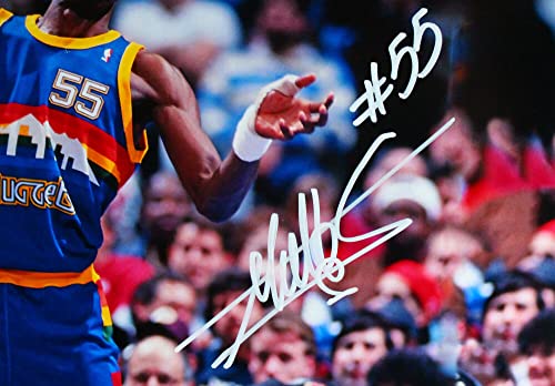 Dikembe Mutombo Autographed Denver Nuggets 16x20 Close Up Photo-Beckett W Hologram White - 757 Sports Collectibles