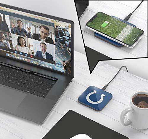 NFL Indianapolis Colts Wireless Charging Pad, White - 757 Sports Collectibles