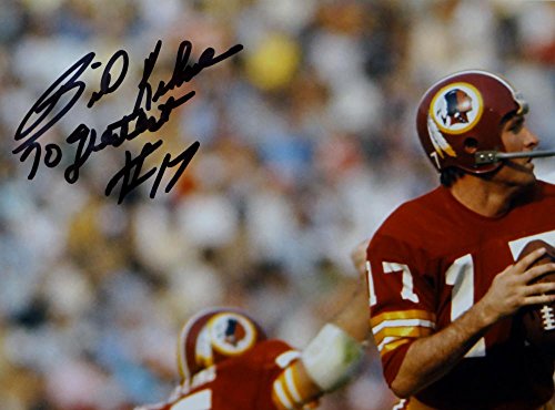 Bill Kilmer Autographed Redskins 8x10 Looking to Pass Photo - Jersey Source Auth - 757 Sports Collectibles