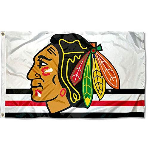 WinCraft Chicago Blackhawks White Flag - 757 Sports Collectibles