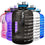 QuiFit Motivational Gallon Water Bottle - with Time Marker & Infuser & Flip Top Leak-Proof Reusable Water Jug for Fitness Outdoor Sports Enthusiasts BPA Free(Midnight Black, 1 Gallon) - 757 Sports Collectibles