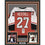 Framed Autographed/Signed Ron Hextall 33x42 Philadelphia Orange Hockey Jersey JSA COA
