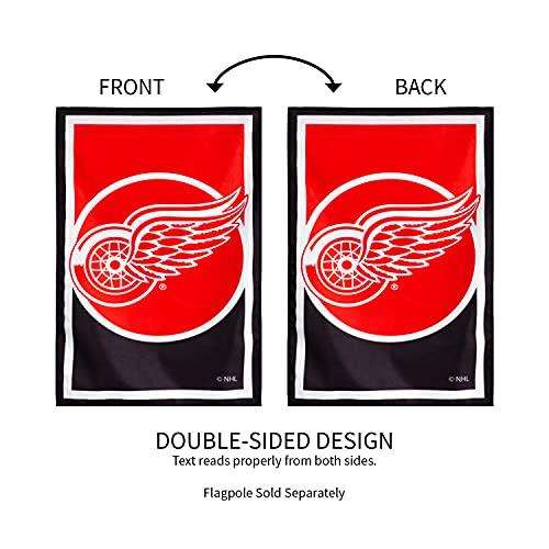 Team Sports America NHL Double Sided Detroit Red Wings House Flag Officially Licensed Sports Flag for Home Office Yard Sports Gift - 757 Sports Collectibles