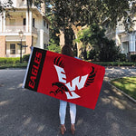 Desert Cactus Eastern Washington University Flag EWU Eagles Flags Banners 100% Polyester Indoor Outdoor 3x5 (Team Name)
