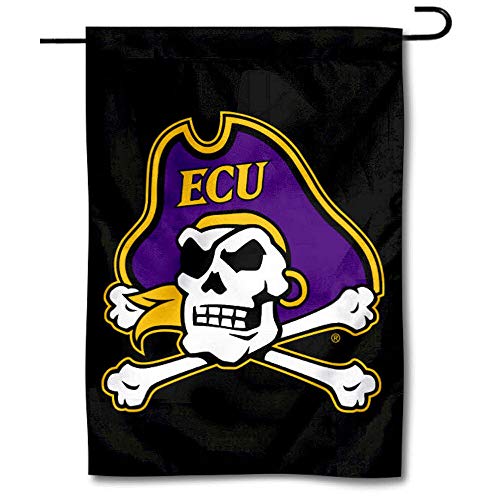 College Flags & Banners Co. East Carolina Pirates Black ECU Pirate Garden Flag - 757 Sports Collectibles