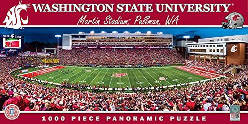 MasterPieces NCAA Panoramics 1000 Puzzles Collection - Washington State NCAA Panoramic 1000 Piece Jigsaw Puzzle - 757 Sports Collectibles