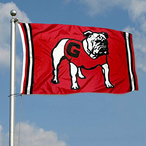 College Flags & Banners Co. Georgia Bulldogs Vintage Retro Throwback 3x5 Banner Flag - 757 Sports Collectibles