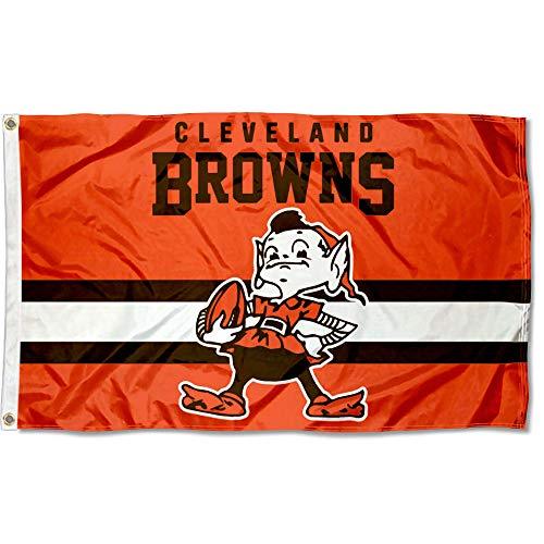 WinCraft Browns Throwback Vintage Retro 3x5 Banner Flag - 757 Sports Collectibles