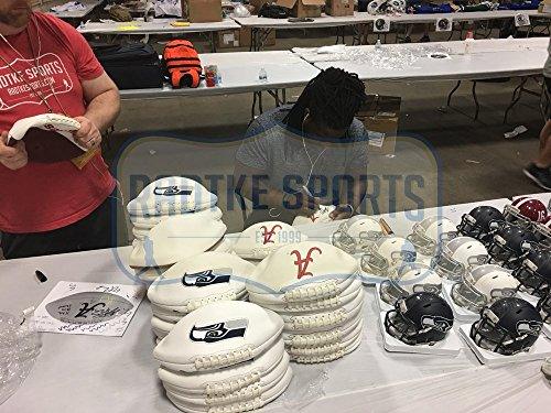 Eddie Lacy Autographed/Signed Seattle Seahawks Embroidered NFL Logo Football - 757 Sports Collectibles