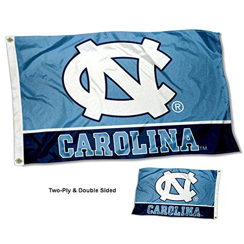 College Flags & Banners Co. North Carolina Tar Heels Double Sided Flag - 757 Sports Collectibles