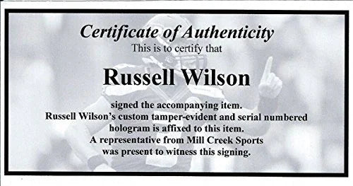 Russell Wilson Autographed 16x20 Photo Seattle Seahawks RW Holo Stock #85980 - 757 Sports Collectibles