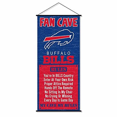 WinCraft Buffalo Bills Man Cave Fan Banner Wall Door Scroll - 757 Sports Collectibles