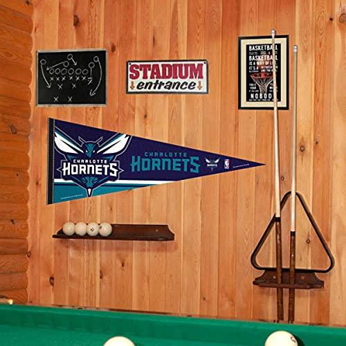 WinCraft Charlotte Hornets Pennant Full Size 12" X 30" - 757 Sports Collectibles