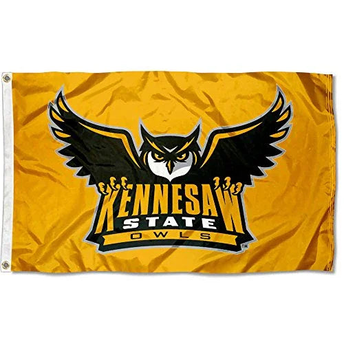 Kennesaw State Owls KSU University Large College Flag - 757 Sports Collectibles