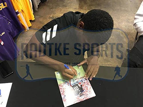 Kerryon Johnson Autographed/Signed Auburn Tigers NCAA 8x10 Photo - Vertical - 757 Sports Collectibles