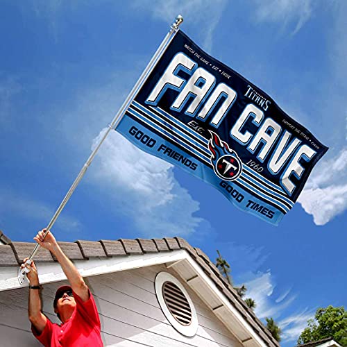 WinCraft Tennessee Titans Fan Man Cave Banner Flag - 757 Sports Collectibles