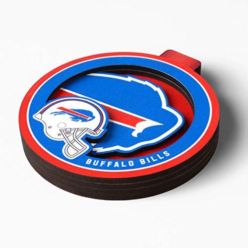 YouTheFan NFL Logo Series 3D Ornament, Buffalo Bills - 757 Sports Collectibles