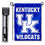 Kentucky Wildcats Wordmark Garden Banner and Flag Stand Pole Holder Set - 757 Sports Collectibles