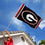 Georgia Bulldogs Black Large Outdoor Banner Flag - 757 Sports Collectibles
