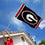 Georgia Bulldogs Black Large Outdoor Banner Flag - 757 Sports Collectibles