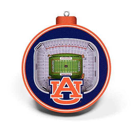 NCAA Auburn Tigers - Jordan-Hare 3D Stadium View Ornament, Team Colors, Large - 757 Sports Collectibles