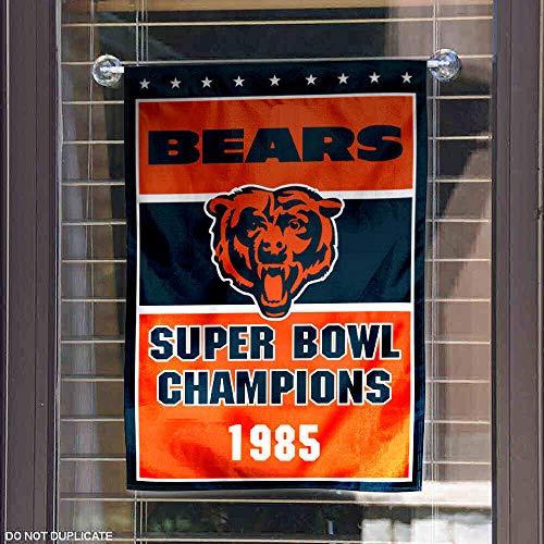 WinCraft Chicago Bears 1985 Super Bowl Champions Double Sided Garden Flag - 757 Sports Collectibles