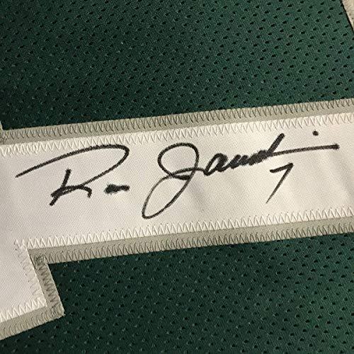Framed Autographed/Signed Ron Jaworski 33x42 Philadelphia Green Football Jersey JSA COA - 757 Sports Collectibles
