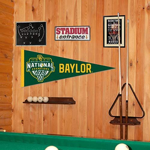 College Flags & Banners Co. Baylor Bears 2021 Mens Basketball National Champions Pennant Flag - 757 Sports Collectibles