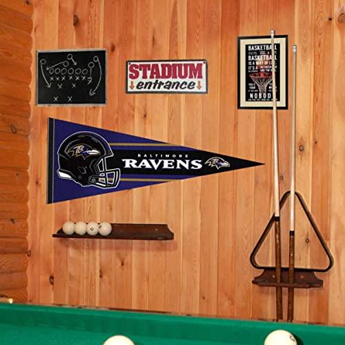 WinCraft Baltimore Ravens Official 30 inch Large Pennant - 757 Sports Collectibles
