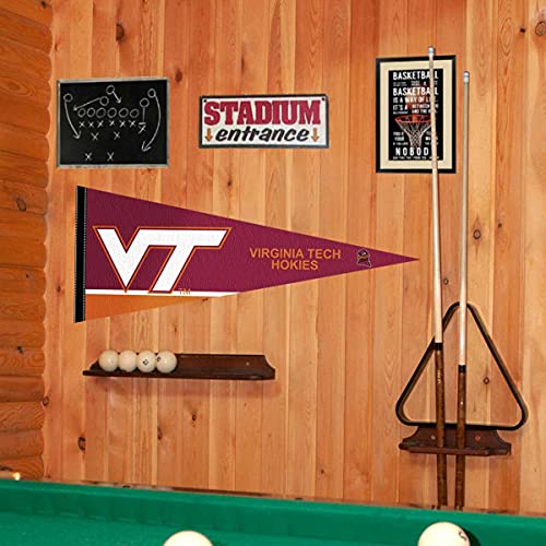 College Flags & Banners Co. Virginia Tech Hokies Pennant Full Size Felt - 757 Sports Collectibles