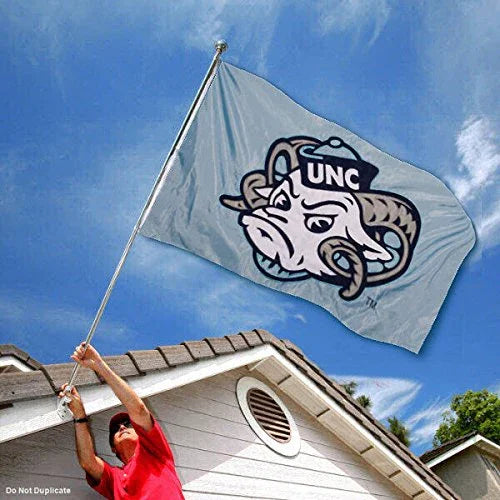 College Flags & Banners Co. North Carolina Embroidered and Stitched Nylon Flag - 757 Sports Collectibles