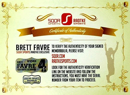 Brett Favre Autographed/Signed Green Bay Packers Hall of Fame Speech 16x20 Photo with "HOF 16" Inscription - 757 Sports Collectibles