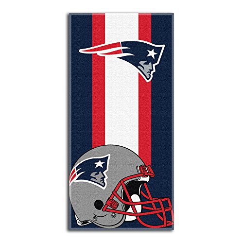The Northwest Company NFL New England Patriots "Zone Read" Beach Towel, 30" x 60" , Navy - 757 Sports Collectibles