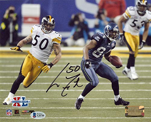 Larry Foote Autographed Pittsburgh Steelers 8x10 Photo - BAS COA (Horizontal) - 757 Sports Collectibles