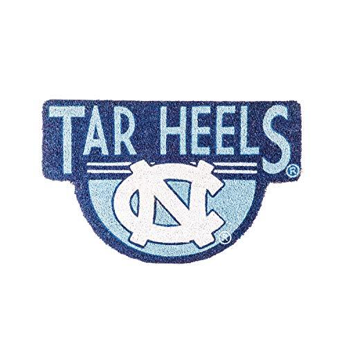 Team Sports America Officially Licensed NCAA Fan Gear University of North Carolina, Shaped Coir Door Mat Floor Mat Sports Accessories and Gift for Home Office and Fan Cave - 757 Sports Collectibles