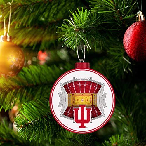 YouTheFan NCAA Indiana Hoosiers 3D StadiumView Ornament - Assembly Hall - 757 Sports Collectibles