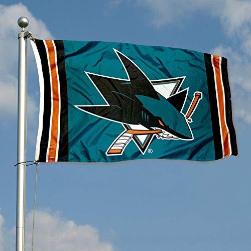 WinCraft San Jose Sharks 3x5 Feet Banner Flag - 757 Sports Collectibles