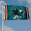 WinCraft San Jose Sharks 3x5 Feet Banner Flag - 757 Sports Collectibles