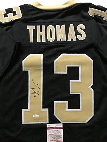 Autographed/Signed Michael Thomas New Orleans Black Football Jersey JSA COA
