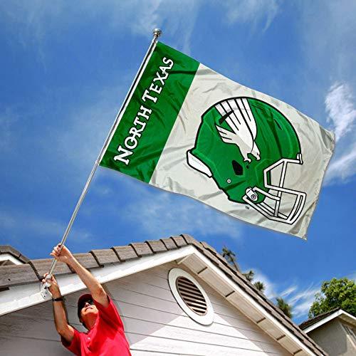 College Flags & Banners Co. North Texas Mean Green Football Helmet Flag - 757 Sports Collectibles