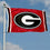College Flags & Banners Co. Georgia Bulldogs Red Field Stripe G Flag - 757 Sports Collectibles