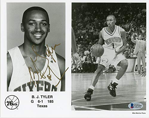 B.J. Tyler Autographed Philadelphia 76ers 8x10 Photo - BAS COA - 757 Sports Collectibles